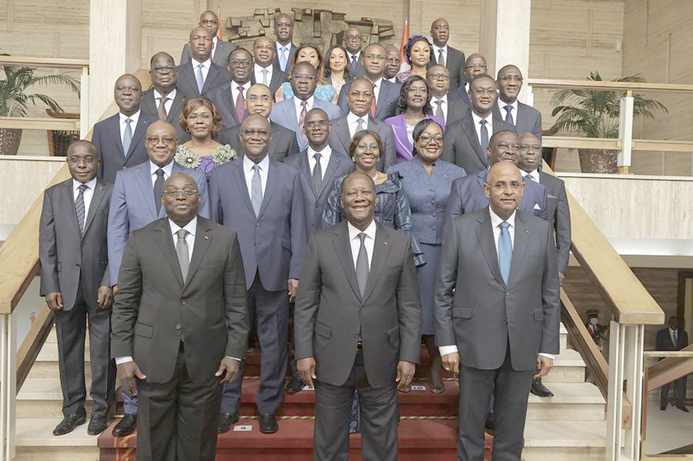 Photo du gouvernement ivoirien achi 2
