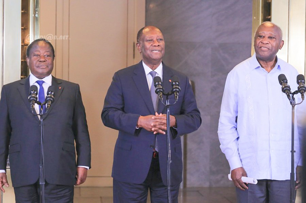 Rencontre des trois ex-président ivoiriens