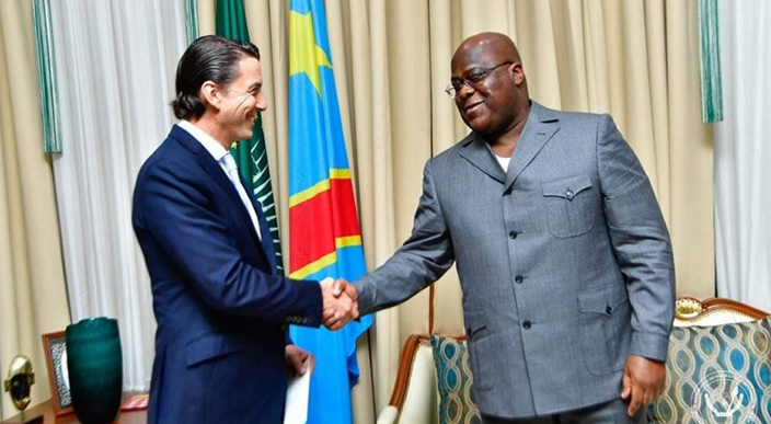 J. Blinken et son illustre hôte, Félix Tshisekedi, président de la RDC.