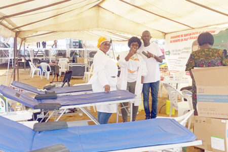 CAN 2023: une opération de don de sang a eu lieu au village CAN à Grand-Bassam