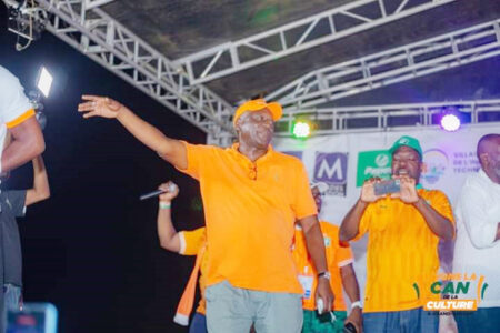 Village Sportif et Culturel CAN De Grand-Bassam: Amadou Bayaki (PCO) remercie le maire Moulot et les partenaires