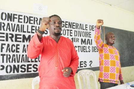 CGT-CI: le Confédéral, Atsé Désiré appelle à faire la promotion du syndicalisme révolutionnaire à la célébration du 1er mai 2024
