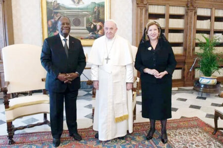 Décès du Pape François: La première dame ivoirienne se souvient…
