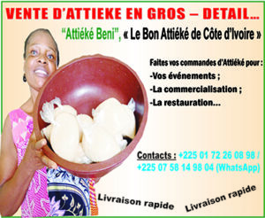 Commande d’Attiéké